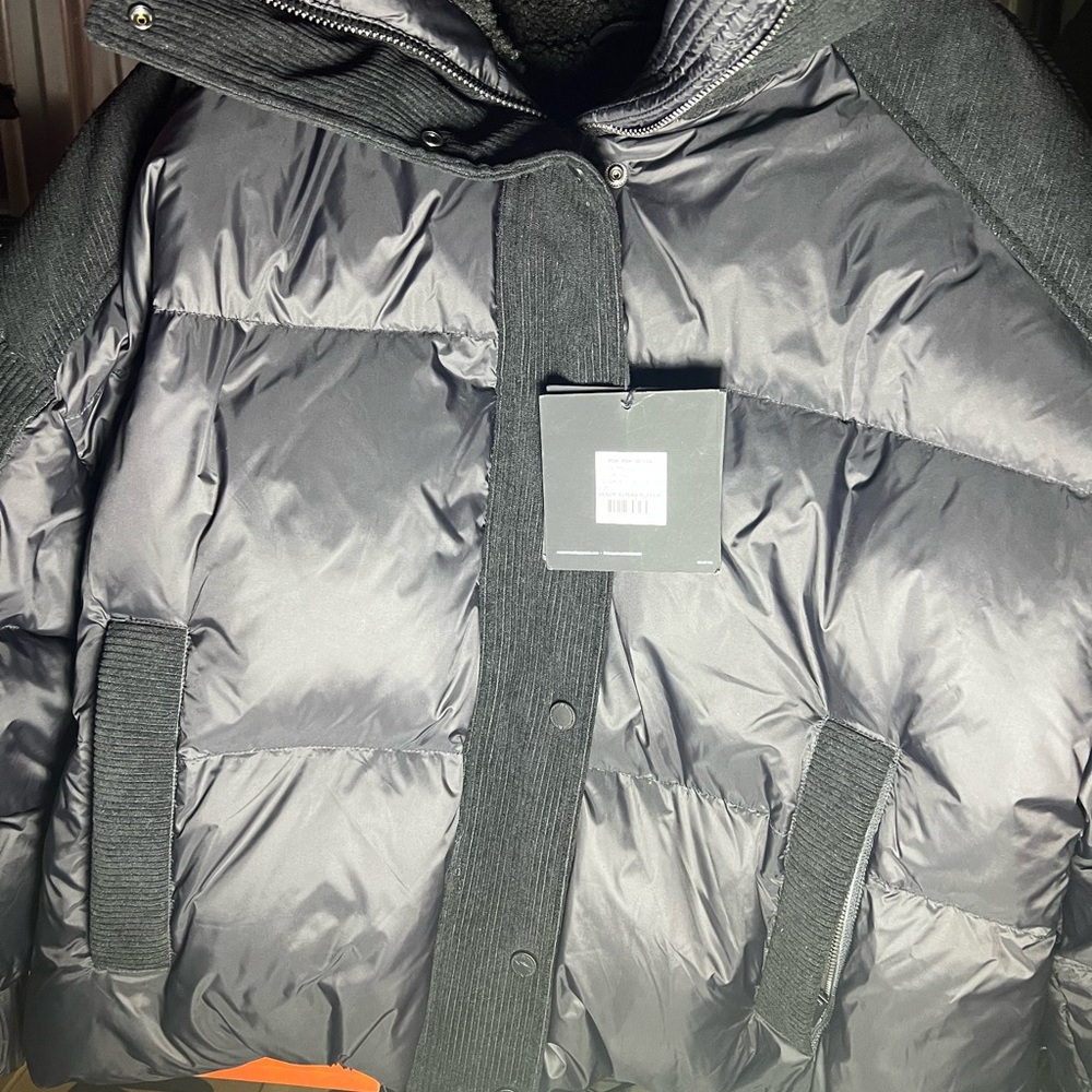 Moose Knuckles Black Sherpa-Lined Jacket